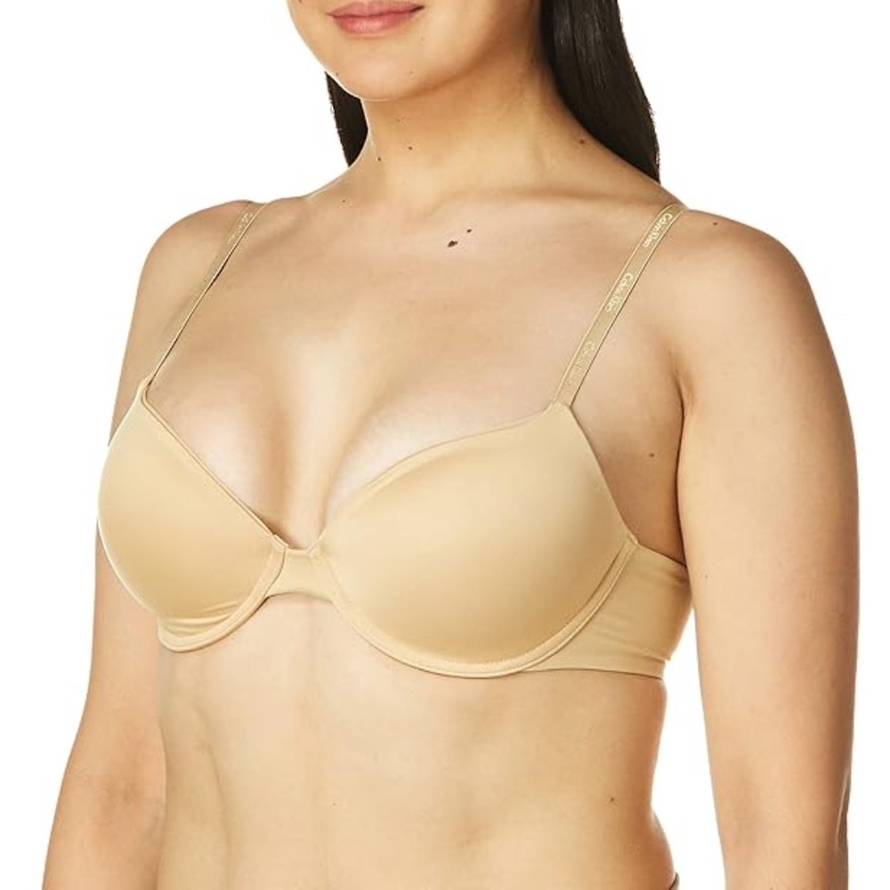 Calvin Klein Women’s Constant Convertible Strap Lightly Lined Demi Bra Size 36B